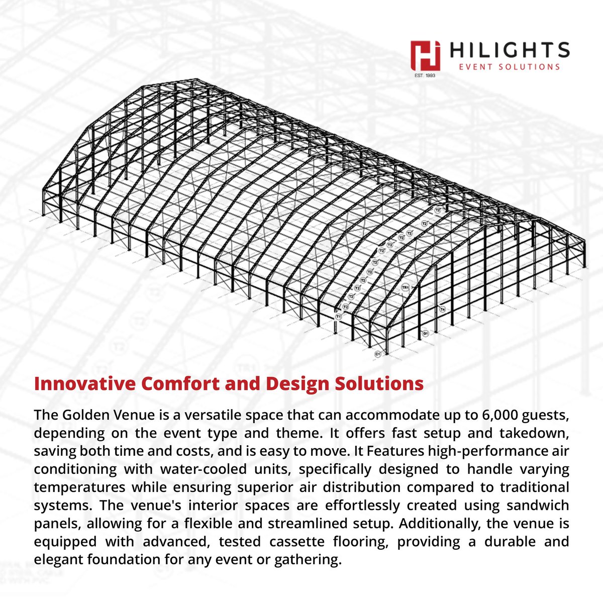 Why choose Hilights Group Golden Venue? ✨

Swipe to see how The Golden Venue transforms any location into a premium event space.

#HilightsGroup 
#GoldenVenue 
#SmartVenue 
#mobilevenues 
#eventsolutions