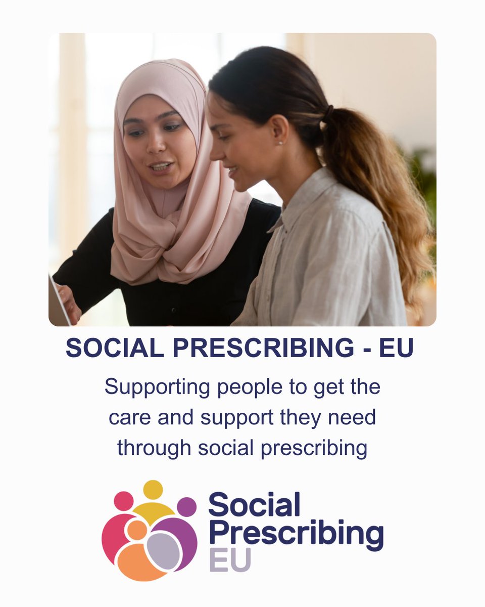 We are delighted to be part of Social Prescribing-EU, bringing together 22 European organisations to test how social prescribing supports vulnerable communities. 

ow.ly/vJjG50Vk10J

#SocialPrescribingDay