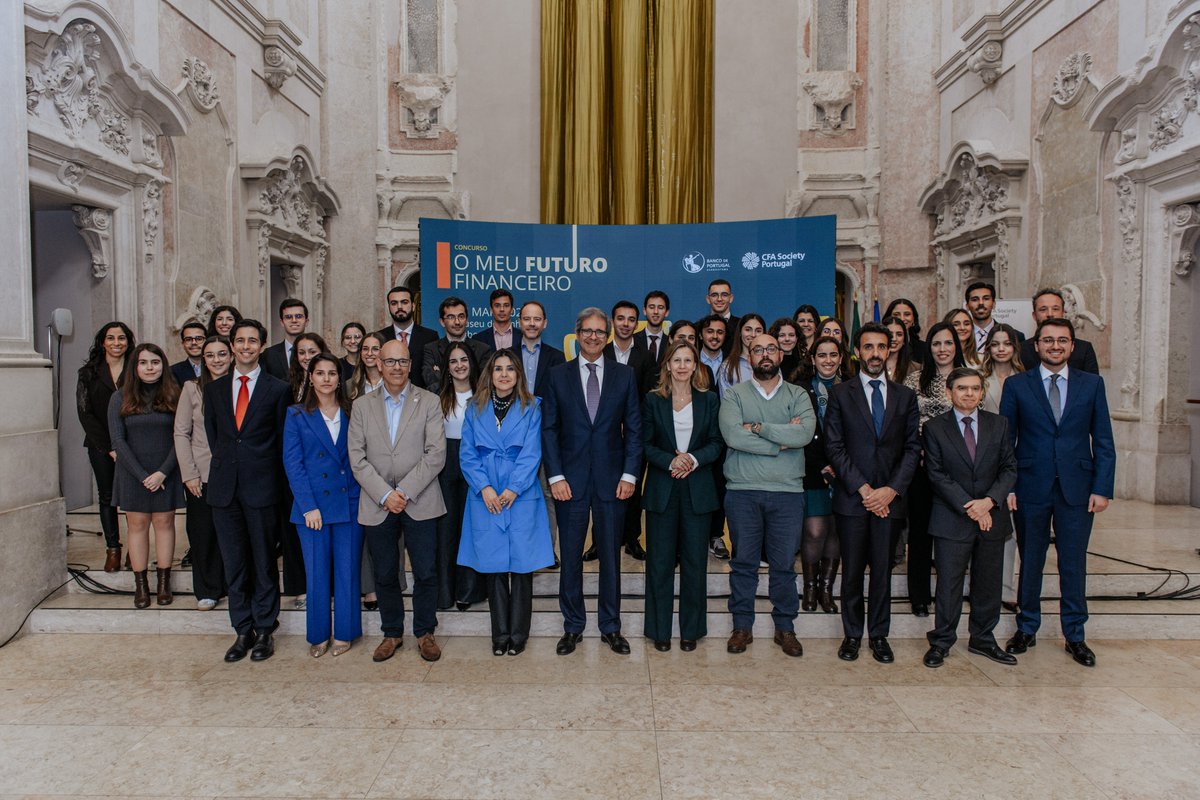 CfaPortugal's tweet photo. 🙏 A heartfelt thank you to all the universities, students, and professors involved, as well as to our esteemed jury.
It  has been a true pleasure to collaborate with Banco de Portugal in  promoting financial literacy among students across Portugal. https://t.co/zKV1JuXg8w