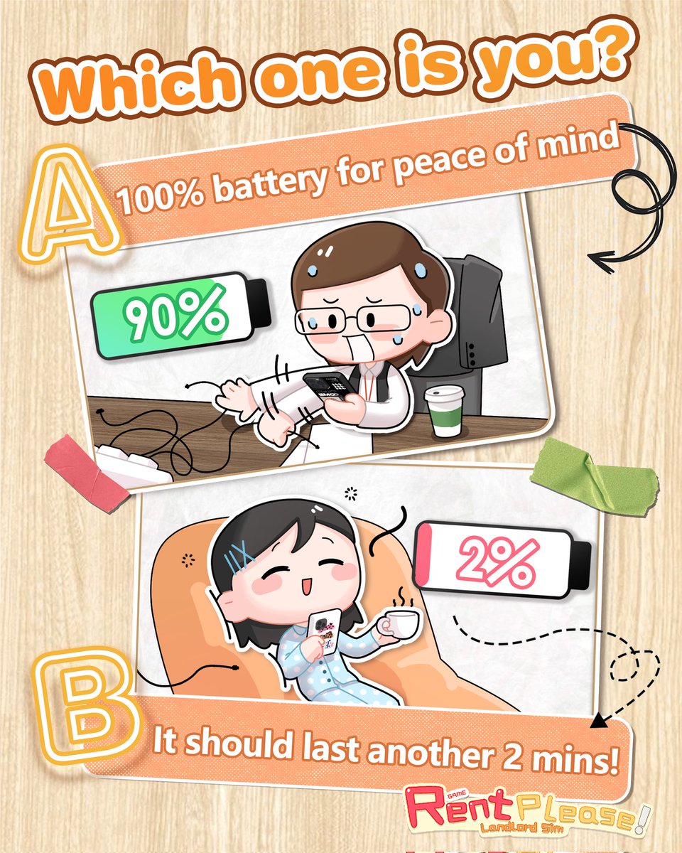 #landlordsmeme
🌍 There are only two types of people in the world—Which one are you? 🔋💥
🟢 100% battery, fully charged peace of mind!
🔴 Low battery? It should last another 2 mins! (Probably 😆)
⚡🔋💖𝗣𝗶𝗰𝗸 𝘆𝗼𝘂𝗿 𝗯𝗮𝘁𝘁𝗲𝗿𝘆 𝘀𝗽𝗶𝗿𝗶𝘁 𝗶𝗻 𝘁𝗵𝗲 𝗰𝗼𝗺𝗺𝗲𝗻𝘁𝘀!