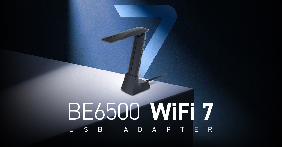 msigaming_de's tweet image. Mit WiFi 7 gehören Lags der Vergangenheit an 📶  
Probiere den MSI BE6500 WiFi 7 USB-Adapter aus!  
Einfach einstecken und grenzenloses Streaming, Gaming und Arbeiten genießen 🚀  
de.msi.com/Networking/BE6…

#WiFi7 #MSINetworking #USBAdapter #BE6500