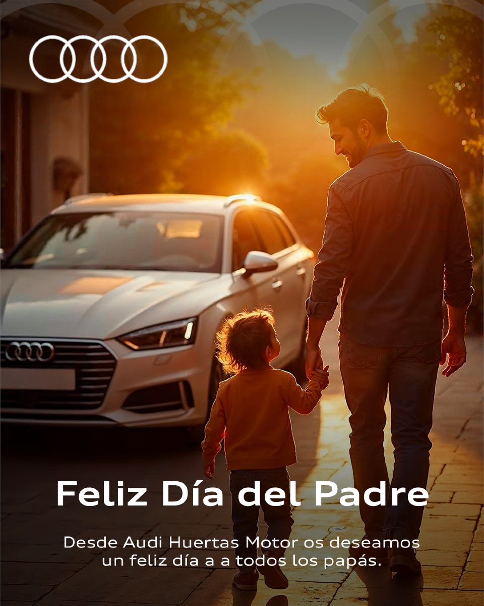 ¡Desde Audi Huertas Motor os deseamos a todos los papás un feliz día! ❤️

#DíaDelPadre #AudiHuertasMotor