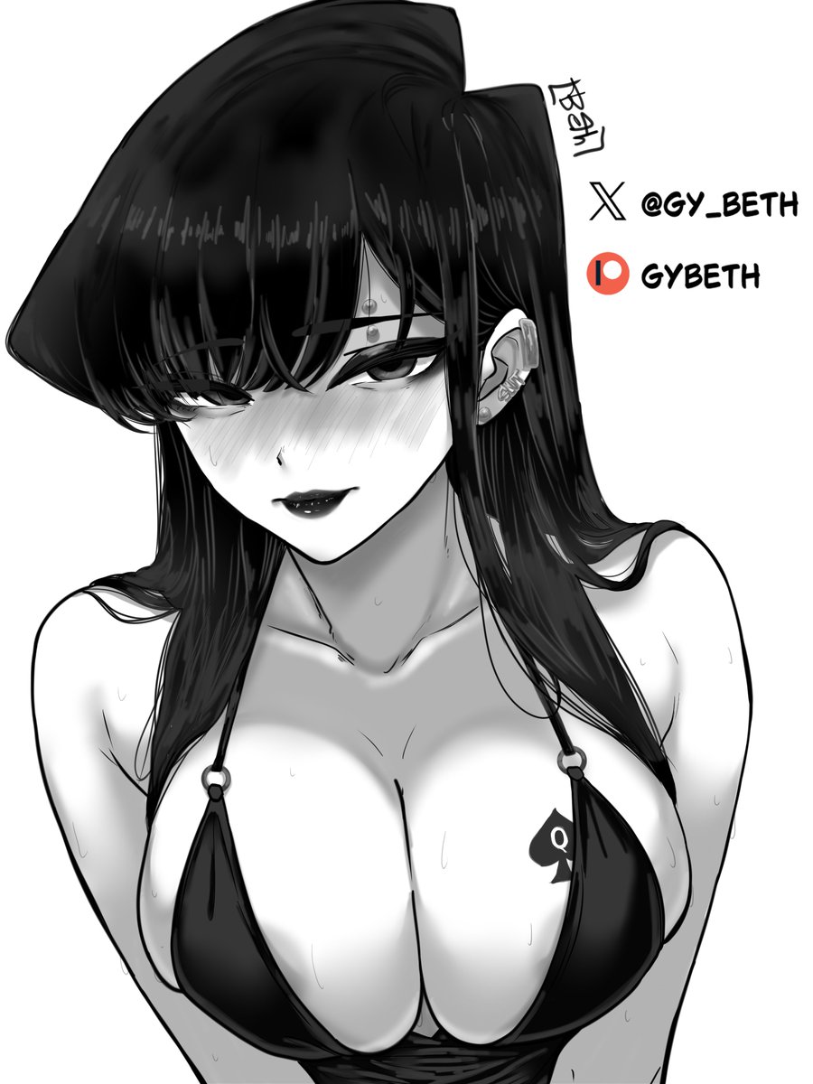 Komi-San has found a new friend? ♠️ 

If you want the continuation just have to:  

🟢 Like
🔵Retweet

#art #KomiSan #KomisanwaKomyushouDesu #NSFWArt #DigitalArt #AnimeArt