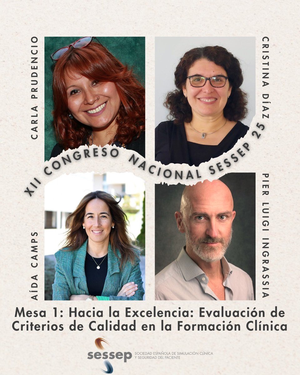 SESAM (@sesamsimulation) on Twitter photo ✈️ Heading to Malaga soon for the SESSEP congress (27-29 March), SESAM President and Scientific Committee Chair will present and take part in a Round table discussion:
🌟 Towards Excellence: Evaluation of Quality Criteria in Clinical Training
<a href="/Sessep_Esp/">SESSEP España</a> ✈️ Heading to Malaga soon for the SESSEP congress (27-29 March), SESAM President and Scientific Committee Chair will present and take part in a Round table discussion:
🌟 Towards Excellence: Evaluation of Quality Criteria in Clinical Training
<a href="/Sessep_Esp/">SESSEP España</a>