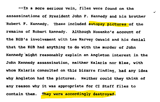 keo1980's tweet photo. @JRV_503 @MikeBenzCyber Also, they destroyed autopsy pictures of brother RFK, found in James Angletons safe (former CIA - CI chief). 

https://t.co/PNpFOZDt0g https://t.co/OT2wi1wN1C