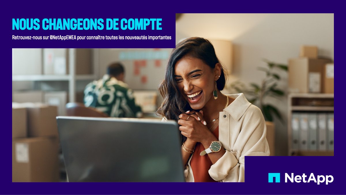 NetApp France tweet media