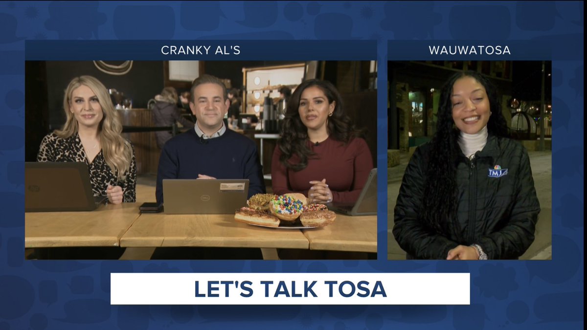 Come on out and join the <a href="/tmj4/">TMJ4 News</a> team for Let’s Talk Tosa at <a href="/CrankyAls/">Cranky Al</a> from 8-10 this morning!