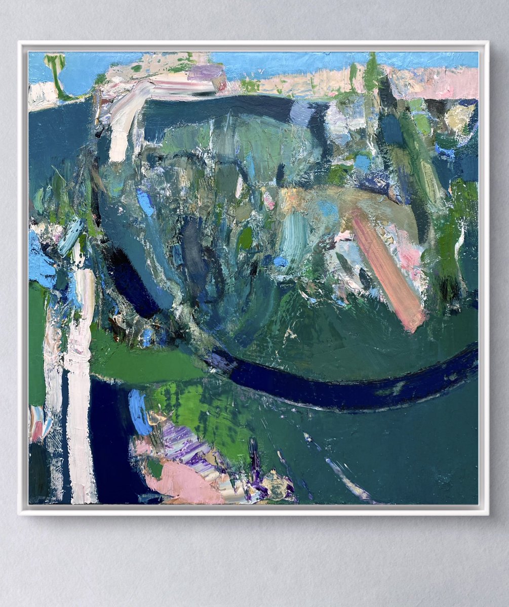 marcyeats's tweet image. ‘Mains of Craigmill’, 50x50 cm oil on canvas looking very smart in a frame.