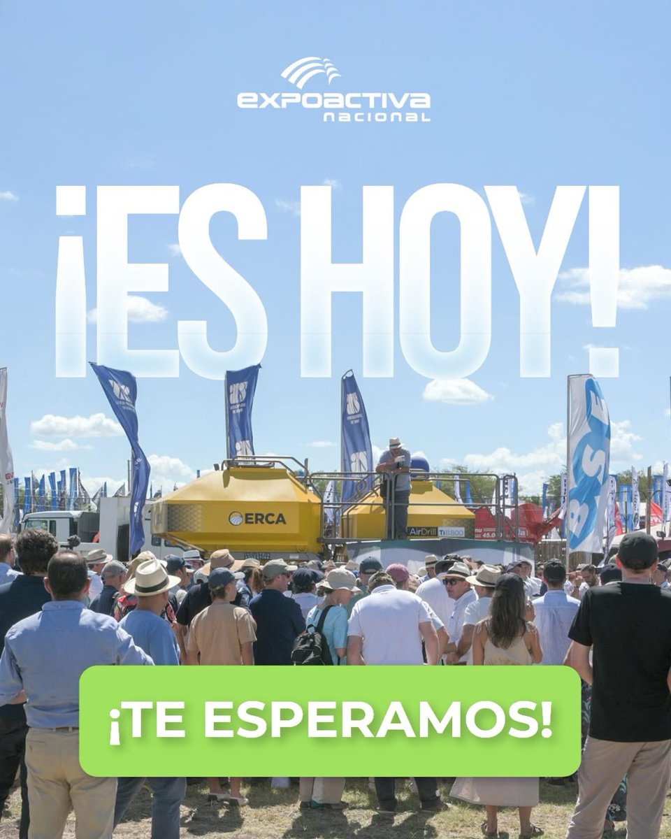 Hoy arrancamos una nueva Expo! 
Con toda la energía y la ilusión…
Espero verlos por acá