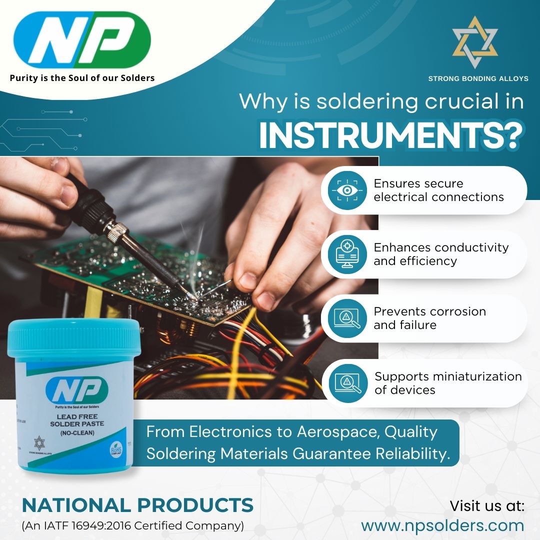 NationalPr80407's tweet image. 🔩 Reliable soldering, flawless performance!
 Ensure strong connections, enhanced conductivity, &amp;amp; corrosion resistance with NP Lead-Free Solder Paste (No-Clean). ⚡️✨

📩 Visit: npsolders.com 🛠️

#NPSolders #SolderingSolutions #LeadFree #techinnovationchallenge2024