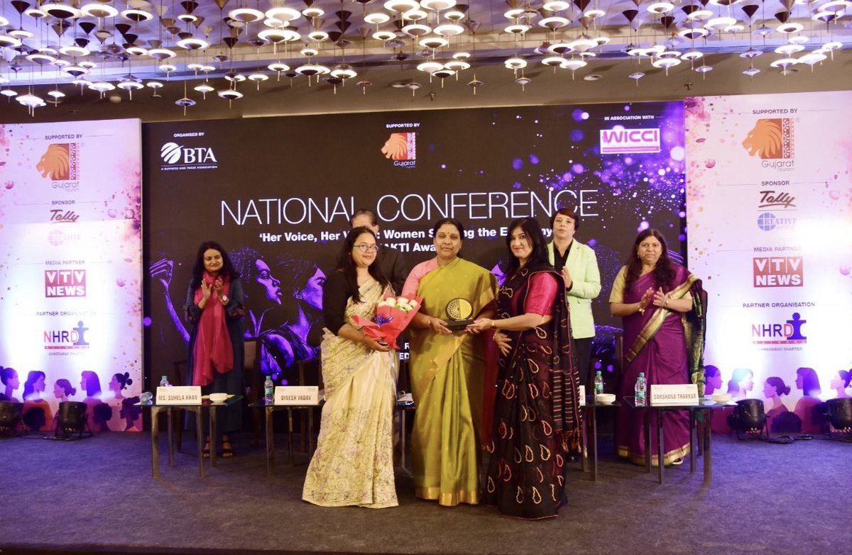 Dr. Bhairrvi joshi (@drbhairrvijoshi) on Twitter photo It was an honour to be there on a Panel during The National Conference & Shakti Awards
‘Her Voice, Her Vision: Women Shaping the Economy’ organised by Business and Trade Association and WICCI - Women’s Indian Chamber of Commerce and Industry and supported by <a href="/GujaratTourism/">Gujarat Tourism</a> It was an honour to be there on a Panel during The National Conference & Shakti Awards
‘Her Voice, Her Vision: Women Shaping the Economy’ organised by Business and Trade Association and WICCI - Women’s Indian Chamber of Commerce and Industry and supported by <a href="/GujaratTourism/">Gujarat Tourism</a>