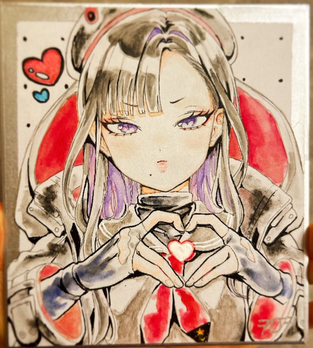 ちし共で頒布するウンファの色紙〜 ・ファンサウンファ ・地上のリンゴとウンファ