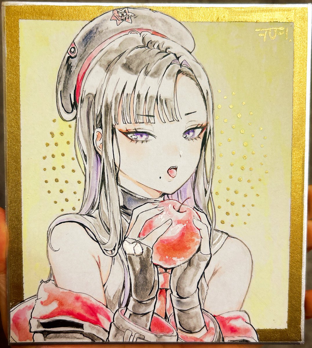 ちし共で頒布するウンファの色紙〜❤️

・ファンサ♡ウンファ
・地上のリンゴとウンファ 