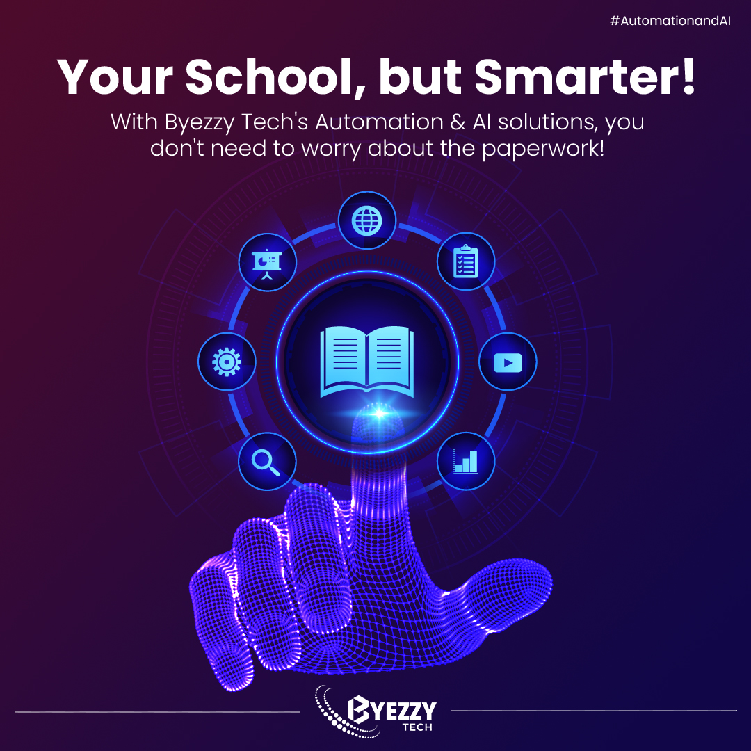 byezzy_UAE's tweet image. With the power of AI and hyper-automation, Byezzy Tech is revolutionizing schools by streamlining admissions, attendance, and operations to create a smoother learning experience. 

The future of education has arrived! 

byezzytech.com/byezzy-tech-tr…
​
#automation #automationandai #ai