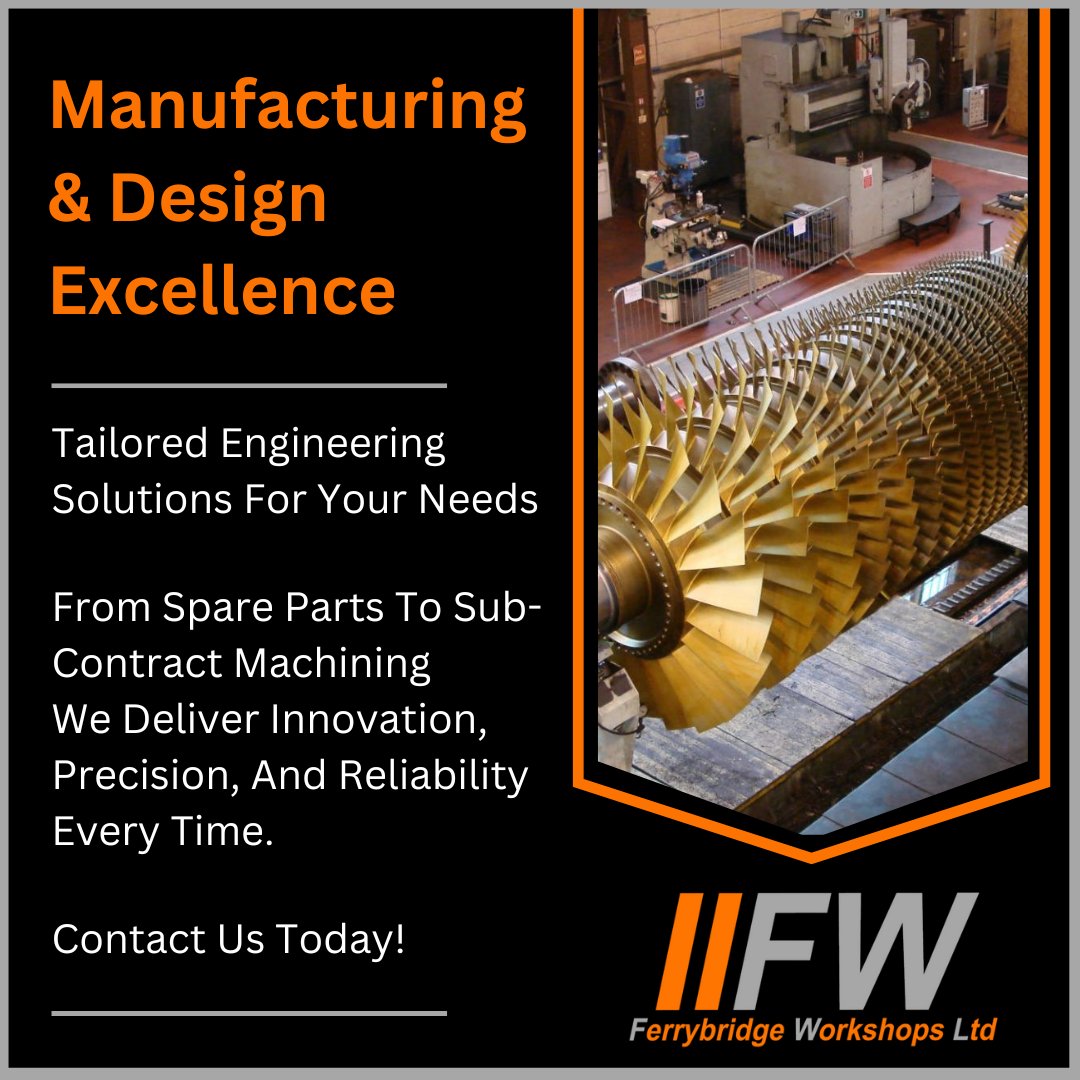 Innovative manufacturing &amp; design services tailored to your needs. 

From spare parts to CNC machining, we deliver precision and reliability.

Learn more: bit.ly/3WPaHcb 

#ManufacturingSolutions #PrecisionEngineering #CNCMachining
