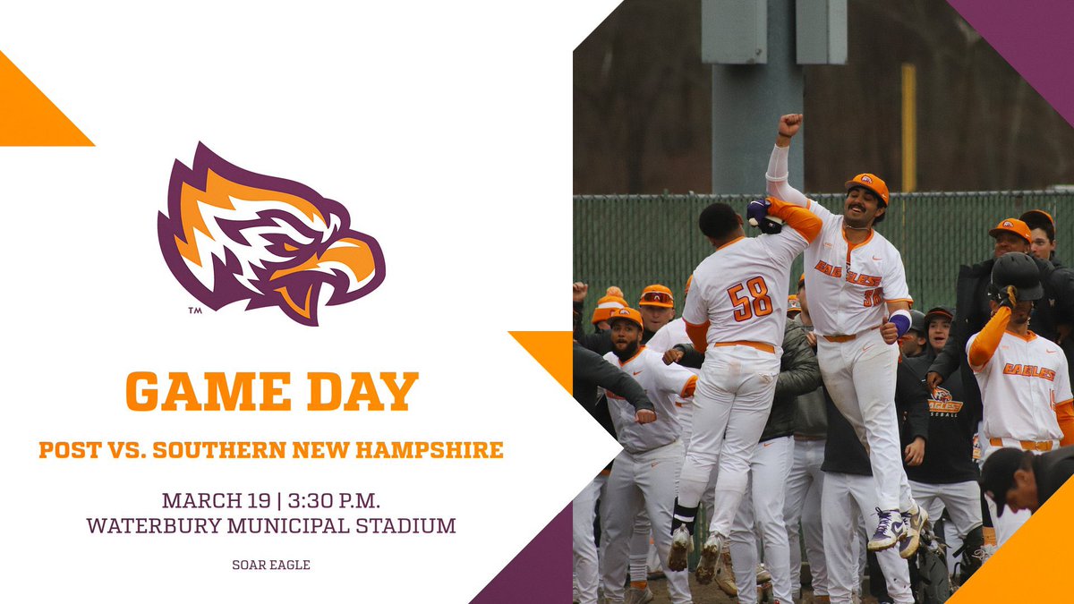 GAME DAY!

🆚 SNHU
⏰ 3:30pm
📍 Municipal Stadium (Waterbury, CT)