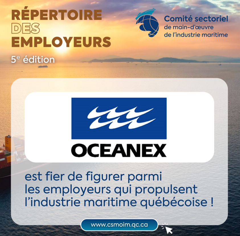 🚢 Nous sommes fier-ère-s de figurer à l’intérieur du Répertoire des employeurs maritimes du @Comité sectoriel de main-d’œuvre de l’industrie maritime! 🌊

Consulte le répertoire : csmoim.qc.ca/fr/futurs-trav…
