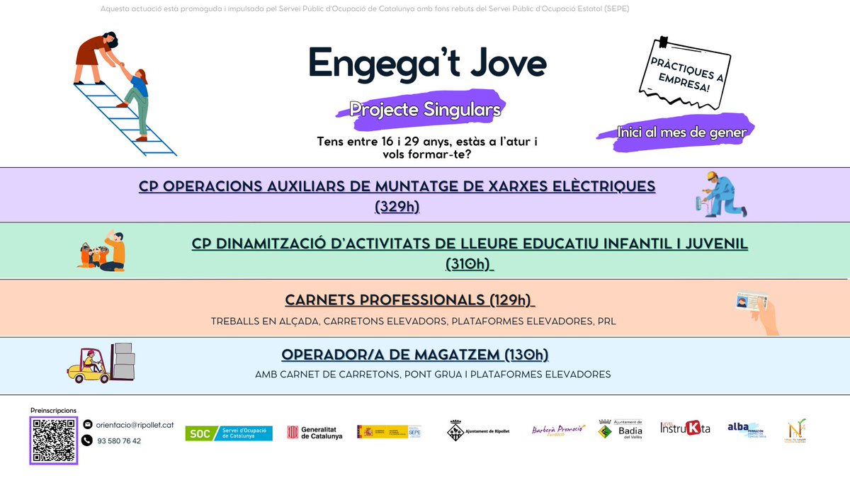 RipolletImpulsa's tweet image. 👉Joves del #ProgramaSingulars i #ProgramaSOJ visiten Drets Socials de #Ripollet per conèixer els serveis que s’ofereixen a la ciutadania. També han rebut una formació del SIAD sobre Igualtat de gènere.

#FormacióRipollet #Fonsuecat #SEPE #trabajogob #generalitatdecatalunya