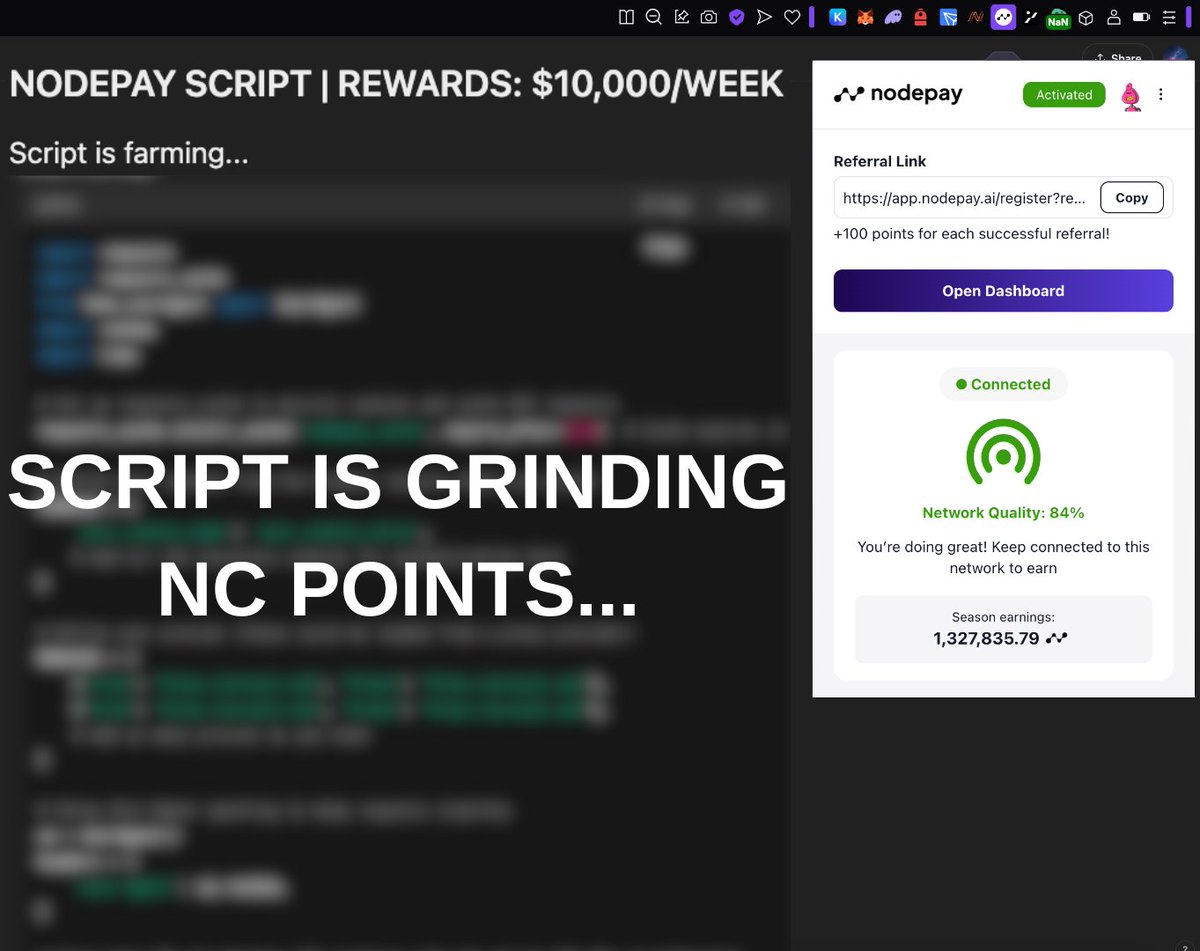 I MADE $300,000 IN $NC TOKENS!

NodePay + ChatGPT = $10,000/WEEK.

Zero cost. Full passive income.

Follow my lead and get rich effortlessly🧵👇