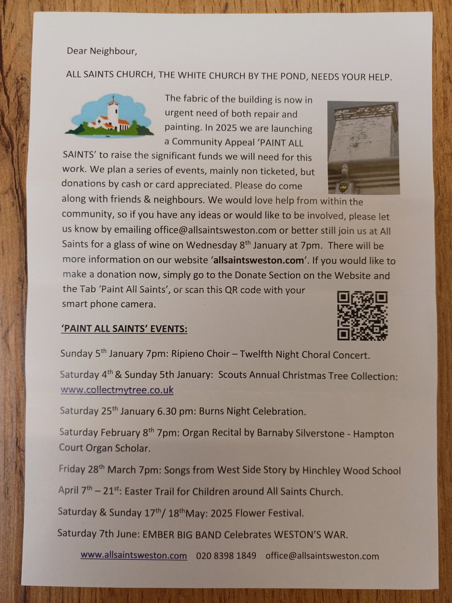 Dates for your diary - Support the appeal for #WestonGreen All Saints Church - more info in the latest #ThamesDitton Today