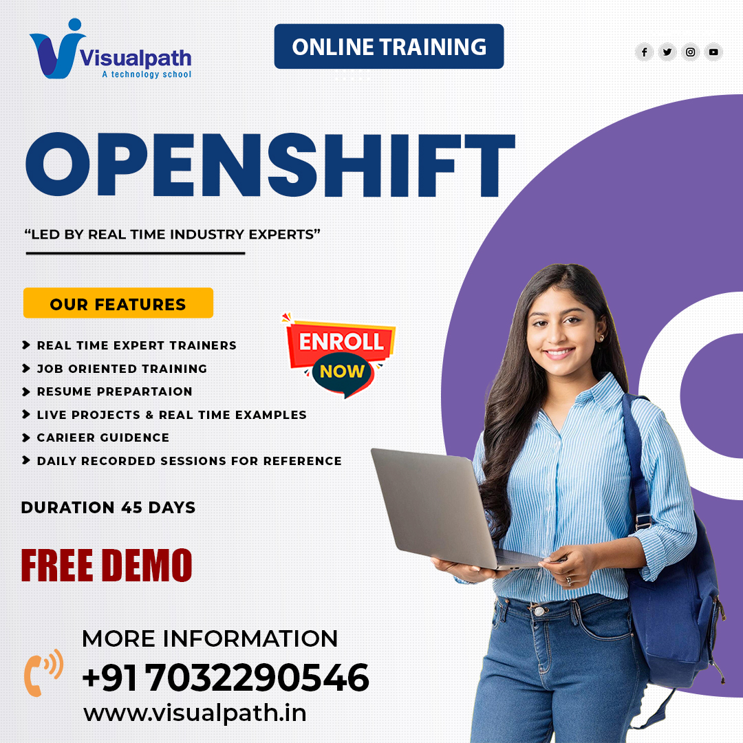 naveenkvis67093's tweet image. Join @VisualpathPro  #OpenShiftTraining in Hyderabad and gain expertise in Deployment, Monitoring, Security, Storage, CI/CD, and Networking. Call: +91-7032290546.
Visit: visualpath.in/openshift-onli…