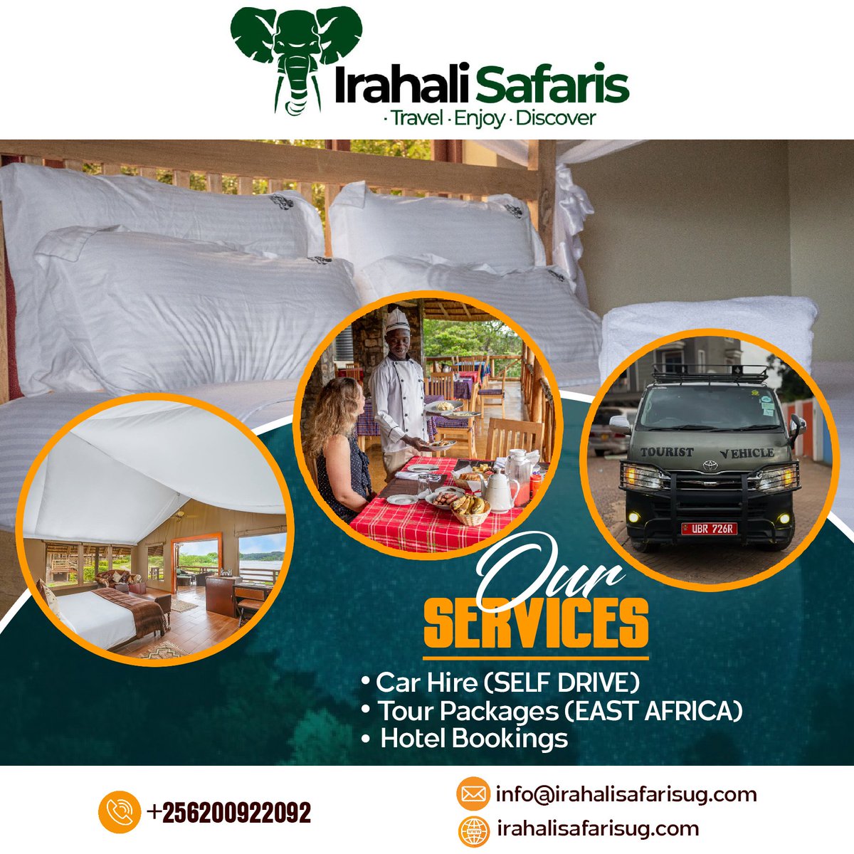Irahali Safaris (@irahalisafaris) on Twitter photo Exciting Travel Packages tailored just for you.
Contact Us:
📞 Call|Whatsapp: +256200922092
📧 Email: info@irahalisafarisug.com
🌐 Website: irahalisafarisug.com
Your next adventure awaits!
#TravelWithIrahaliSafaris #ExploreEastAfrica Exciting Travel Packages tailored just for you.
Contact Us:
📞 Call|Whatsapp: +256200922092
📧 Email: info@irahalisafarisug.com
🌐 Website: irahalisafarisug.com
Your next adventure awaits!
#TravelWithIrahaliSafaris #ExploreEastAfrica