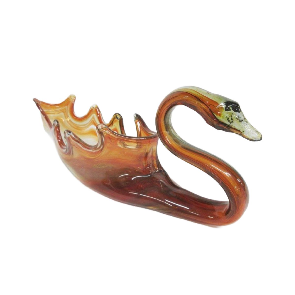 JunkYardBlonde's tweet photo. Vintage Hand Blown Stretched Art Glass Swan Candy Dish Planter 1960s 16" Long, Free Shipping https://t.co/IcVzqqunoh #Etsy #JunkYardBlonde #RanchGlass https://t.co/dMfGevL96b