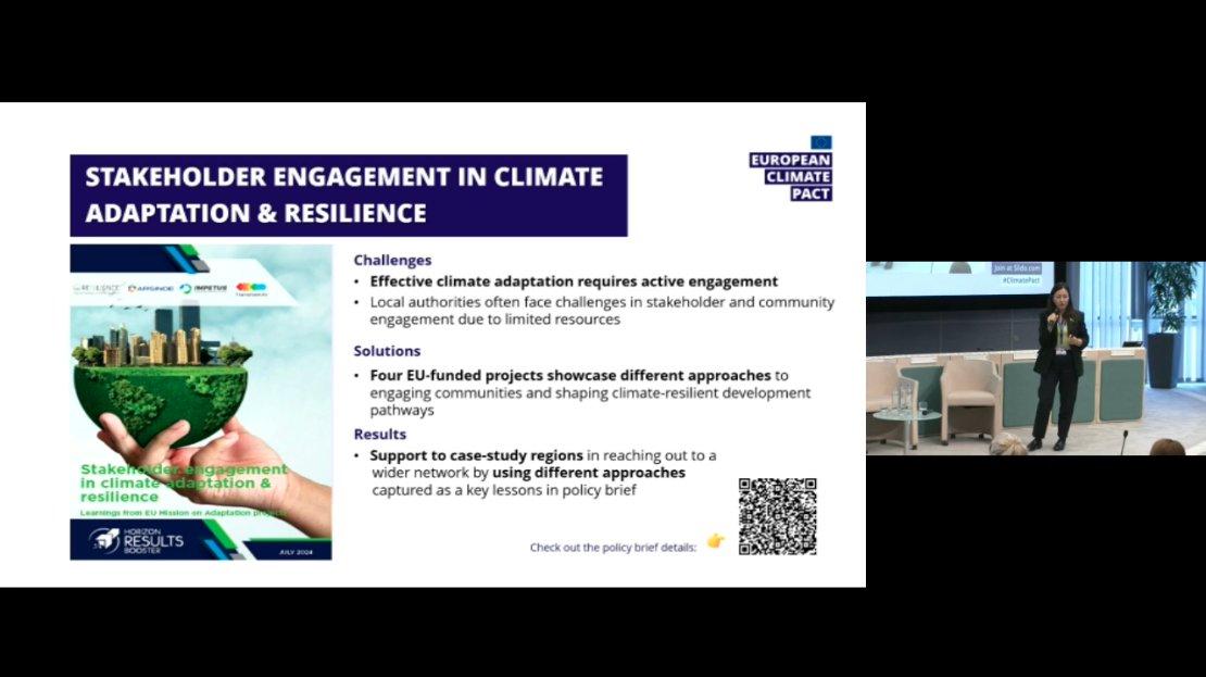 regilience's tweet photo. 🌍 The European Climate Pact Annual Event 2025 is kicking off! 🚀

Don't miss the breakout session on "Mobilising Communities for Climate Adaptation: From Engagement to Impact."

🔹 Joanna Makocka from F6S Innovation presenting on policy implications and how REGILIENCE is tackling stakeholder engagement in climate adaptation