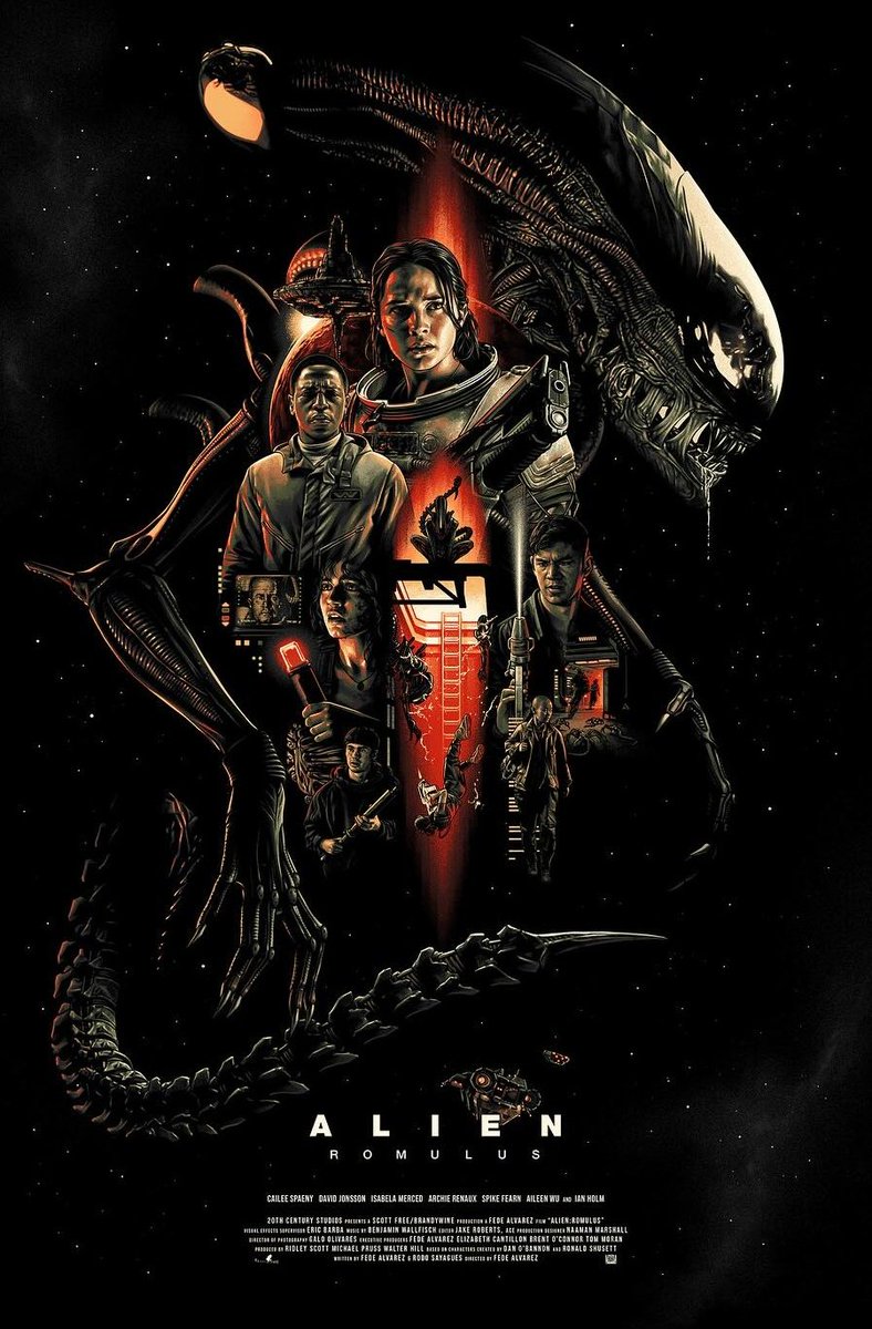 RetroReminiscer's tweet image. Alien: Romulus (2024) 
Art by Amien Juugo.