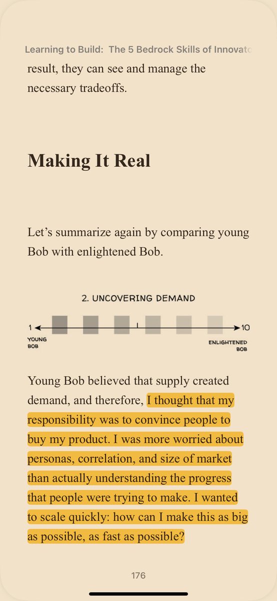 Today I read Learning to Build by <a href="/bmoesta/">Bob Moesta</a> and realize I’m doing all the things that I shouldn’t be doing 😂