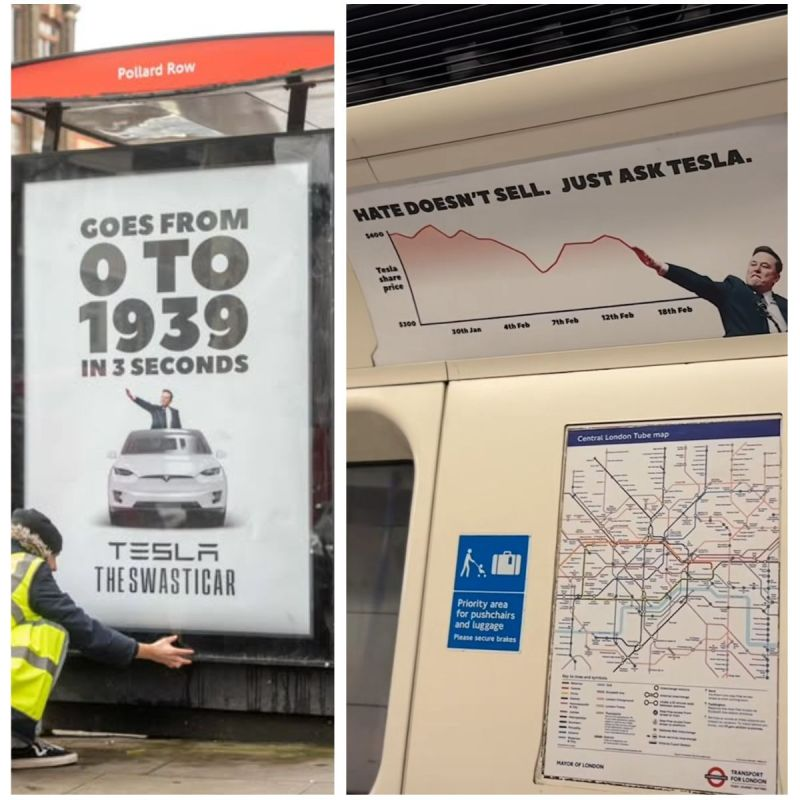 London anti-Tesla ads.

Tesla brand is totally destroyed. Well done Musk.