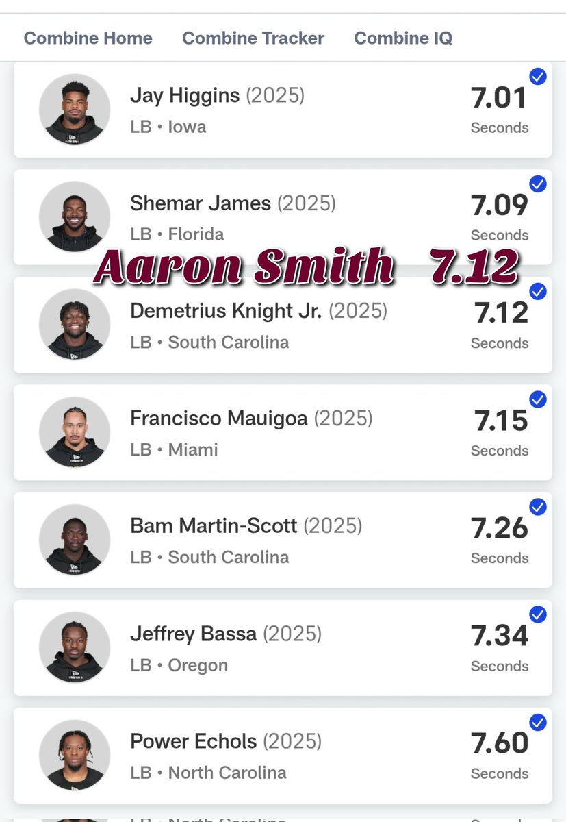 Jay Anderson (@jaytisdale5) on Twitter photo How Aaron Smith measured up to the other LBs that was at that combine.. then go watch the film. The film doesn't lie.
Leadership ✅️
Competitor ✅️
Play 60mins ✅️
<a href="/hbhboog/">Boog Smith</a> How Aaron Smith measured up to the other LBs that was at that combine.. then go watch the film. The film doesn't lie.
Leadership ✅️
Competitor ✅️
Play 60mins ✅️
<a href="/hbhboog/">Boog Smith</a>