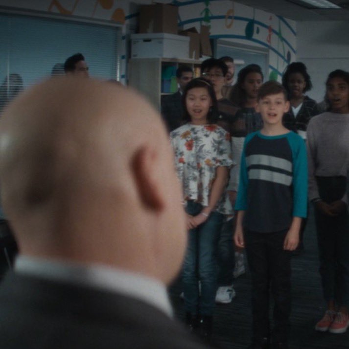 DDevilUpdates's tweet photo. #DaredevilBornAgain  director Jeffrey Nachmanoff says the school choir scene had to be re-recorded because the kids were "too in tune" singing "We Built This City."

"They needed to add kids that were just out of tune."

(via: @PhaseHero) https://t.co/9962nljzy0