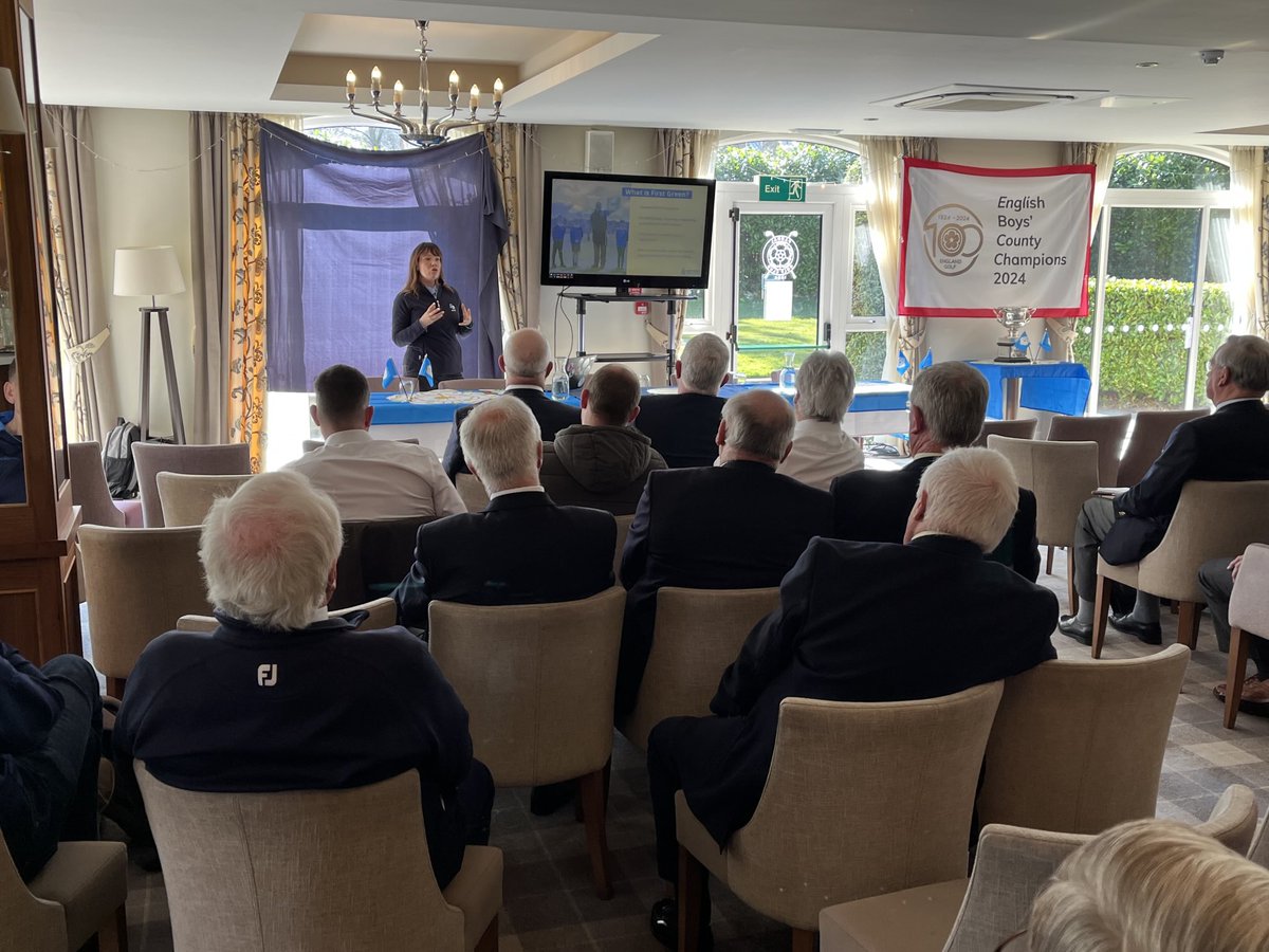Thanks also to ⁦<a href="/BIGGALtd/">British & International Golf Greenkeepers Assn.</a>⁩ and Jenny Bledge for telling us about the First Green Initiative to help us find the next generation of greenkeepers 🙏