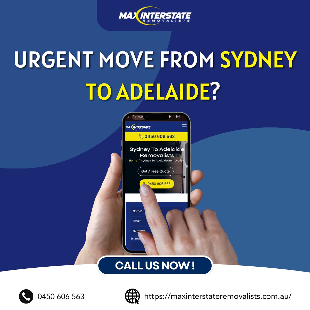 MaxInterstate's tweet image. Urgent Sydney to Adelaide Move? We Make It Hassle-Free! 

#Movinginterstate can be stressful, but with #MaxInterstateRemovalists, you get quick, secure, and affordable #movingsolutions.

📞 0450 606 563 | 🌐 saerly.com/berRPNQj

#sydneytoadelaide #interstateremovals