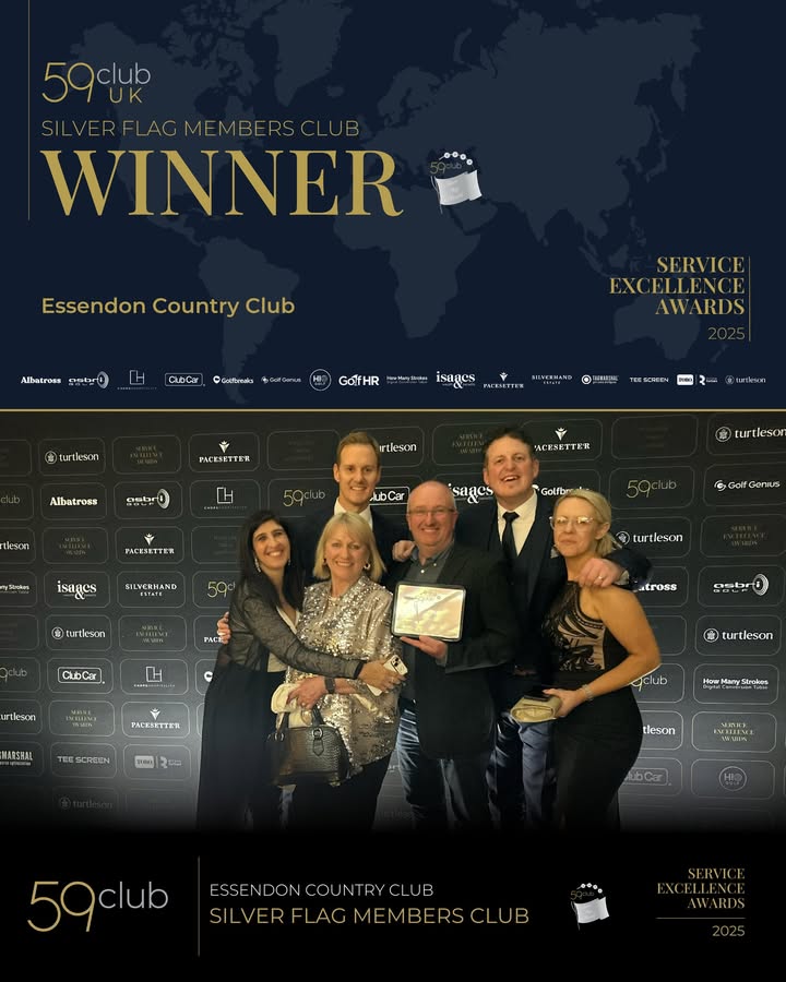 We have been awarded the prestigious Silver Flag at the 59Club Awards, celebrating our commitment to providing exceptional service on and off the course. A special mention to Gyzelle Headington, who was shortlisted for Food&amp; Beverage Manager of the Year in our green fee category!