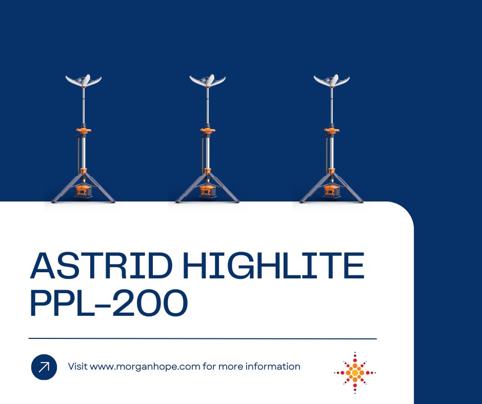 MorganHopeInd's tweet photo. 🚀 Introducing the Astrid HighLite PPL-200!🚀

This 12,000-lumen lighting system gives you 360° illumination, up to 45 hours of battery life, and is IP66 rated for all-weather durability. 🌧️💪

It also includes a 5 year warranty!

#portablelighting #lightingsolutions https://t.co/TaLXFO24yV