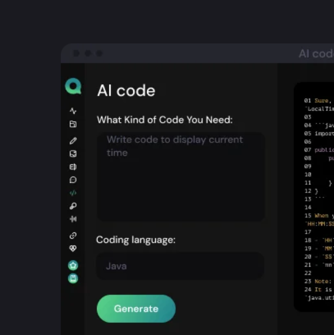 ThoughtixAI's tweet image. 💻 Want to start coding but don’t know how? 🤔
Try our AI Code Assistant! 🚀
✅ Pick a language – Python, Java, C++, JS & more
✅ Generate code instantly
✅ AI-powered debugging & real-time help
Start coding smarter today! 🔥
#AICodeAssistant #LearnToCode #CodingMadeEasy
