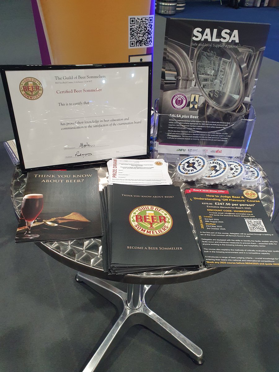 Cask Marque (@caskmarque) on Twitter photo If you're at #BeerX, please come visit us in the Networking Area!
We're there with <a href="/salsafood/">SALSA Food</a> and <a href="/Beer_Sommeliers/">Guild of Beer Sommeliers</a>. We have a SALSA plus Beer Auditor & Mentor available to answer any questions you may have about the audit or the process. If you're at #BeerX, please come visit us in the Networking Area!
We're there with <a href="/salsafood/">SALSA Food</a> and <a href="/Beer_Sommeliers/">Guild of Beer Sommeliers</a>. We have a SALSA plus Beer Auditor & Mentor available to answer any questions you may have about the audit or the process.