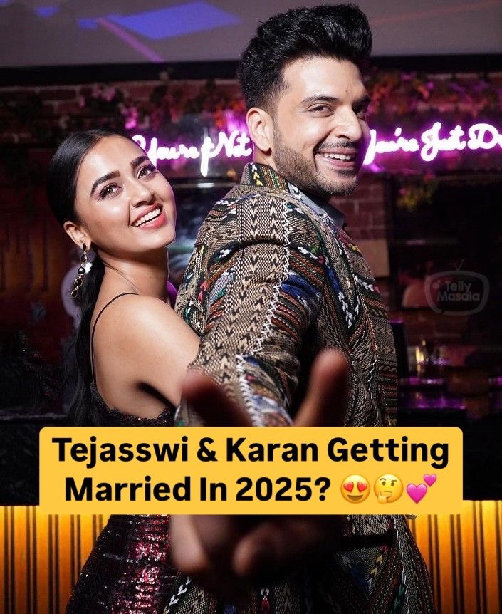 tellymasala's tweet photo. After four years of dating, Bigg Boss 15 couple Tejasswi Prakash &amp; Karan Kundra are reportedly going to tie the knot this year! ❤️

Congratulations, can’t wait for the wedding. 🎉🥳

#TejasswiPrakash #KaranKundra #Marraige https://t.co/5y3jn5xEib