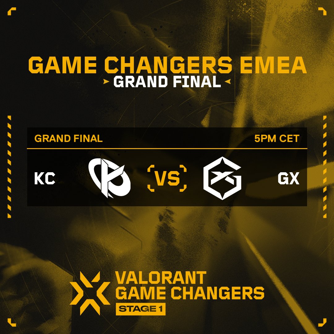 THE #GAMECHANGERSEMEA GRAND FINAL:

<a href="/KarmineCorp/">Karmine Corp</a> versus <a href="/GIANTXENG/">GIANTX</a>!
