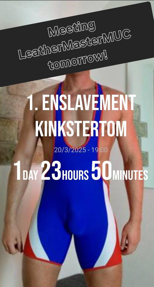 Can't wait to meet <a href="/Leathermasterm1/">Leathermastermuc</a> on Thursday night! Our first session is about to start soon 😈⛓️