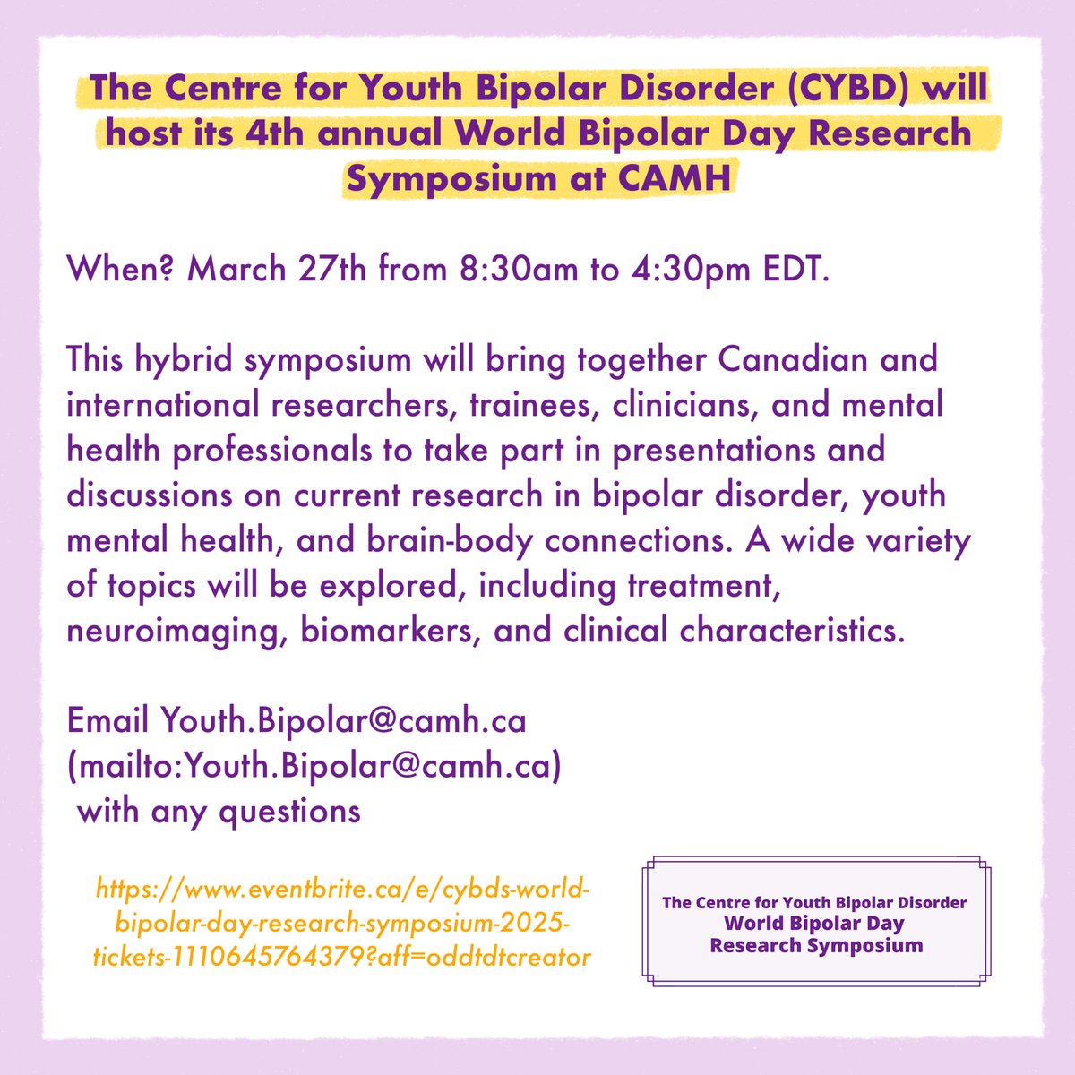 Mood Disorders Centre tweet media