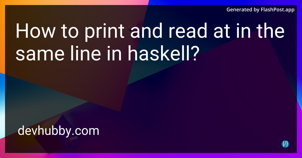 devhubbycom's tweet image. How can I make Haskell pause printing to grab a coffee?

Source: devhubby.com/thread/how-to-…

#SoftwareEngineering #HaskellProgramming #Haskell #HaskellCoding