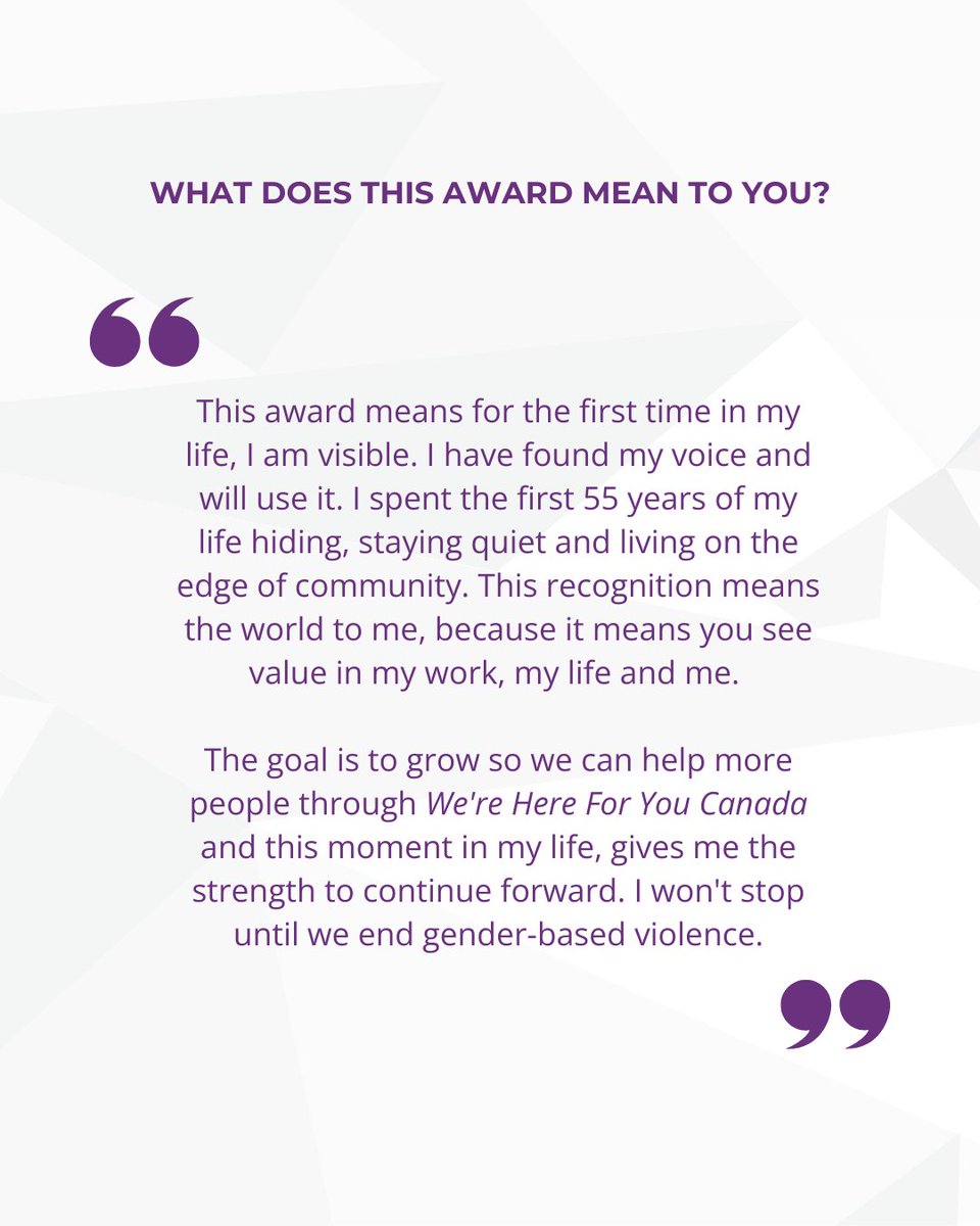 Meet the 2025 VIVE Awards Everyday Champion 💜 

Sarah Sherman (She/Her) 
 
🎉 Congratulations! 

Learn more about the incredible work Sarah has done for gender equality in her community: www2.gnb.ca/content/gnb/en… 

#VIVEAwards2025 #GenderEquality #WomensEquality #EmpowerWomen