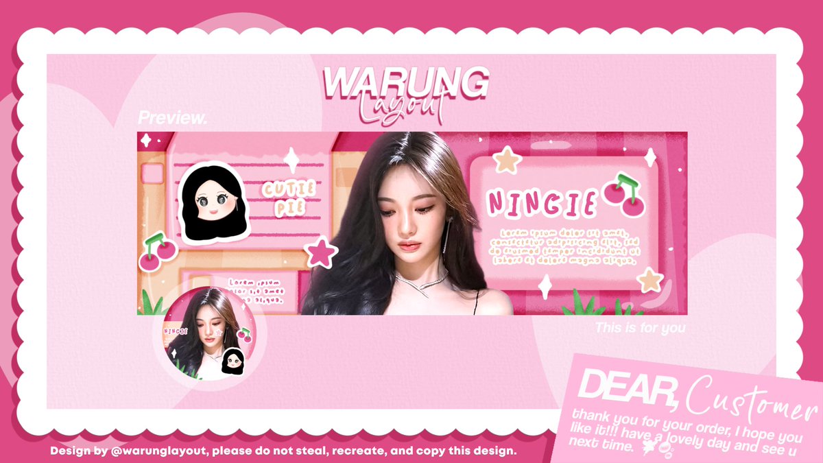 warunglayout's tweet image. Help RT thank you 🎀

Layout ready stock ningning terbaru, bisa langsung diorder sekarang juga 🎐🌸 ayo jemput kesayanganmu 🩷

Free retext 🫧
Price cek Alt
#zonauang #zonaba