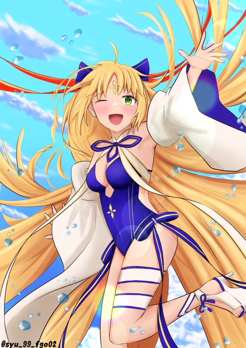 #寒い時こそ水着絵を貼ろう  #FGO 