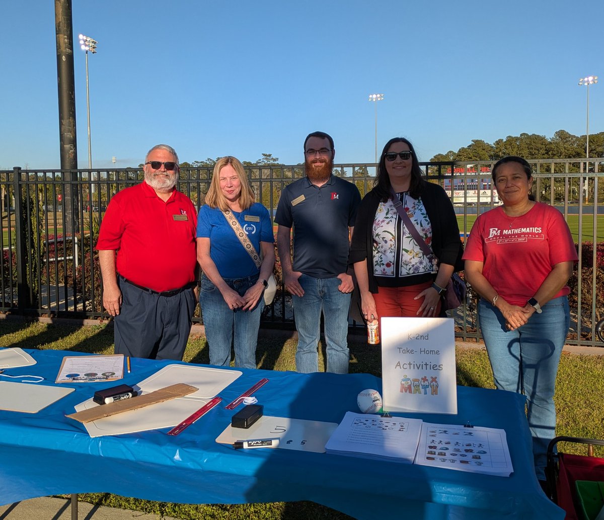 Happy to be a part of the  Lester and Delmae Elementary school's math night at the ballpark