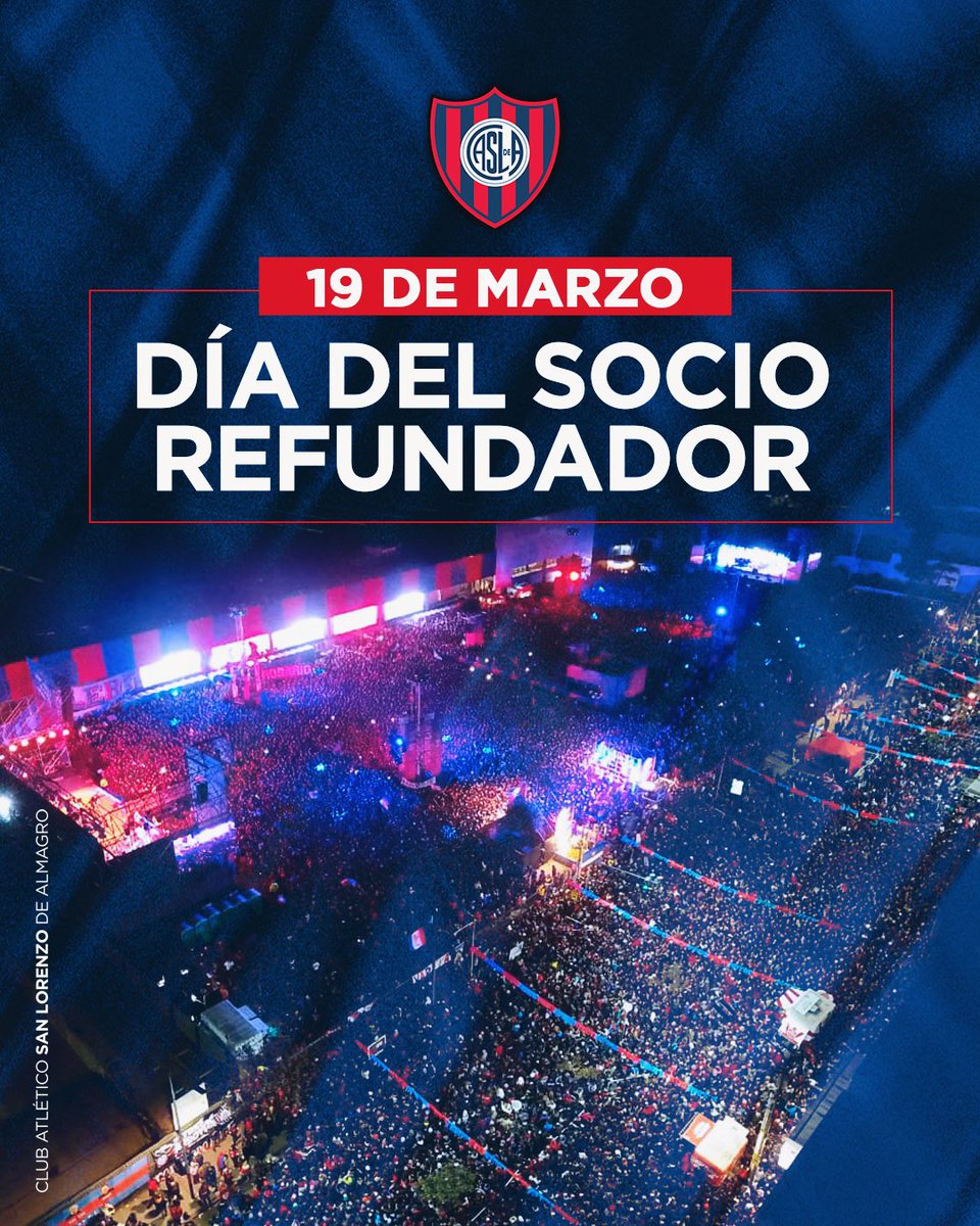 SanLorenzo's tweet photo. Es un día especial. Hoy, 19 de marzo, se celebra el Día del Socio/a Refundador/a, en conmemoración del inicio del histórico Fideicomiso en el que cuervos y cuervas compraron metros cuadrados, aportes determinantes para recuperar el terreno de Avenida La Plata 1700.

La Vuelta a Boedo es la causa que nos distingue y que nos une para seguir derribando utopías y construyendo un sueño… Por eso en estos 15 meses de gestión se dieron muchos pasos importantes: el final del desarme del tinglado; el pago del resto de la deuda con Carrefour; el avance con IDOM; la demolición de las paredes del hipermercado; y los estudios de suelo en Tierra Santa, pensando en sentar las bases del futuro estadio. Y vamos por más…

Nada hubiera sido posible sin los Socios/as Refundadores/as… ¡Son nuestro mayor orgullo! 💙❤️