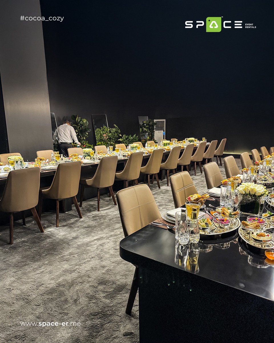 space_rentals's tweet image. The Cocoa Cozy chair brings elegance and coziness to every dining experience. Perfect for gatherings, perfect for you.
.
Book your dream setup today!
Call or WhatsApp: +966 553389175
Email Us: info@space-er.me
.
#CocoaCozy #DiningInStyle #comfortmeetselegance #spaceeventrentals